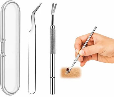 Stainless Steel Tick Remover Tools Kit
