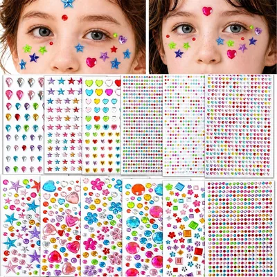 Diamantes Autoadhesivas Brillos para Decorar, Pegatinas de Gemas Adhesivas, Piedritas de Cristal para Decoración