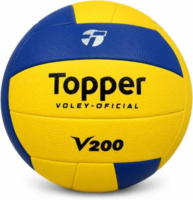 Topper Bola de Vôlei V200 Oficial - Amarela e Azul