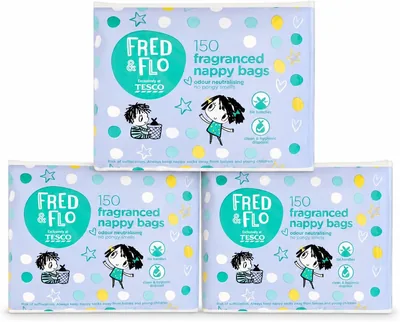 Bizzal Fred & Flo Nappy Bags Pack of 3