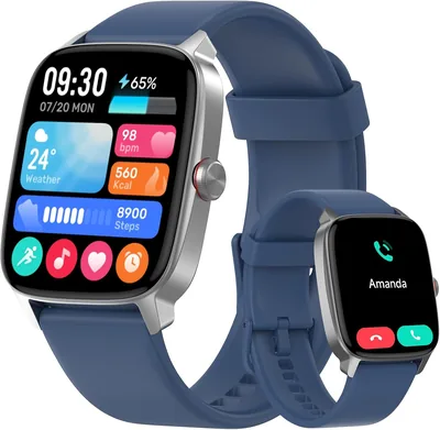 Smart Watch Men Women Bluetooth Call AI Voice Fitness Tracker