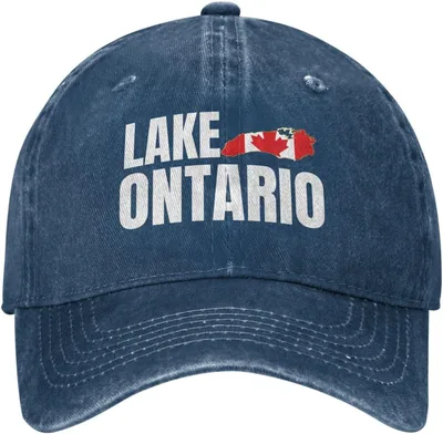 Lake Ontario Hat - Black Men's Women's Cap Best Deal