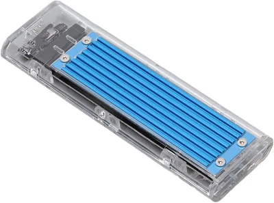 SIXRUN 10Gbps M.2 NVMe to USB C Adapter (Blue) Best Deal