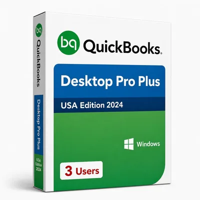 QB Desktop Pro 2024 - 3 User Windows License