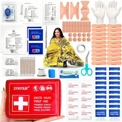 SYNYOUR Mini First Aid Kit - 123 Pieces