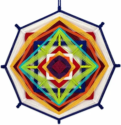 Seis Manos Mandala Tejida a Mano, Geometría Sagrada (Conexión Cósmica)