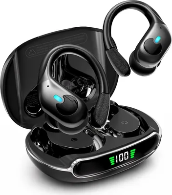 ANC Sport Headphones - Stereo Bass, IPX7 Waterproof