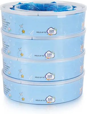 EDIMENS Nappy Bin Refill Cassettes (4 Pack)