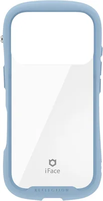 iFace Reflection iPhone 18 Pro/17 Pro用 透明強化ガラスケース（淡い青色 | エコパッケージ]