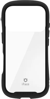 iFace Reflection iPhone 18 Pro/17 Pro用クリア強化ガラスケース（ブラック） | [エコパッケージ]