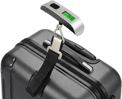 Balança Digital Portátil de Mão 50kg com Gancho e Visor LCD