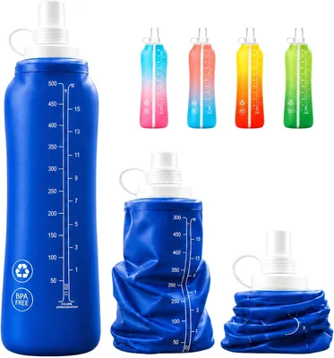 Garrafa Dobrável Soft Flask 500ml - Hidratação Esportiva