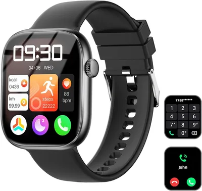 Smart Watch Men Women HD Touchscreen Fitness Tracker