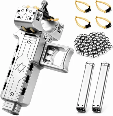 Slingshot Automático con Cargador, Marco de Aluminio para Adultos | Tirachinas Magnético de Disparo Rápido para Tiro al Blanco