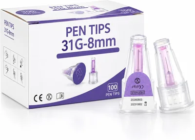 100 Pcs Stainless Steel Dispensing Needles with Caps