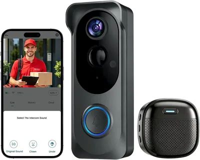 Wireless Security Camera - Two Way Audio & Night Vision