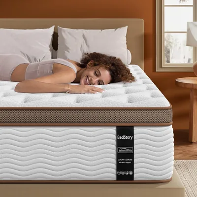 BedStory Queen Mattress 12 Inch Firm Hybrid