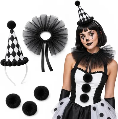 Clown Costume Accessories - 5PC Set