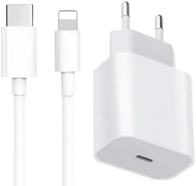20W PD USB-C Wall Charger with Lightning Cable