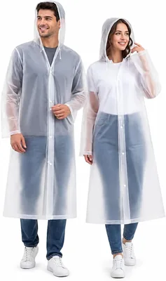 Capa de Chuva Reutilizável Impermeável para Adulto com Capuz