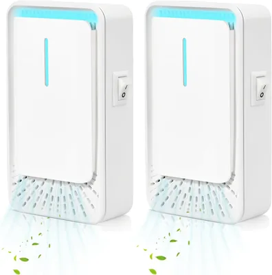 オゾン脱臭機（アップグレード版） 2個セット、ネガティブイオン脱臭機、アウレットタイプ、静音、オゾン発生機、強力な除臭
