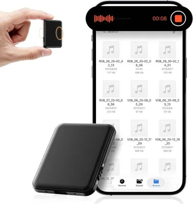 HypaMutek Magnetic Voice Recorder 128GB