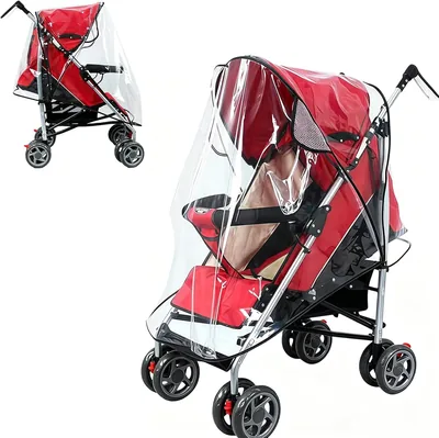 Universal Stroller Rain Cover - Waterproof Baby Buggy Cover