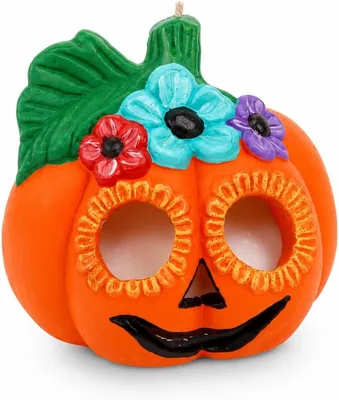 Velas El Rosario Vela Calabaza Artesanal para Día de Muertos