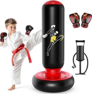 QPAU Inflatable Punching Bag - 66in Kids