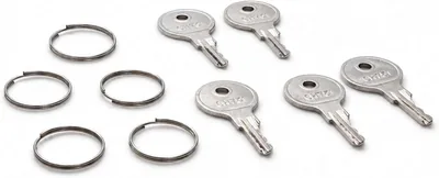 RV Cabinet Keys 5PCS CH751 Replacement Push Lock Keys with Key Rings