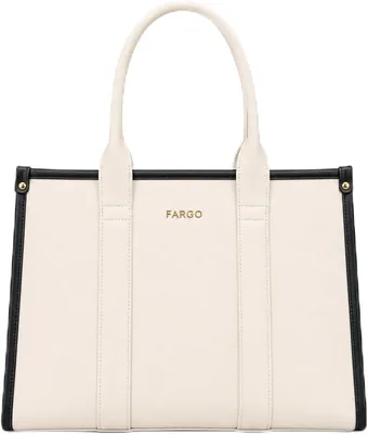 Fargo Astoria Tote Bag For Women Vegan Leather Handbag With Smooth Zip
