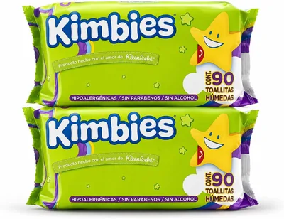 Toallitas Húmedas Pack 2 Paquetes con 180 piezas, Hipoalergénicas, Sin Parabenos, Ultra Absorbentes 