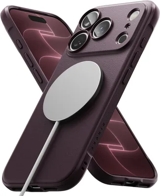 Ringke Funda para iPhone 18 Pro MAX, Onyx Magnetic (Dark Cherry) | Compatible con MagSafe
