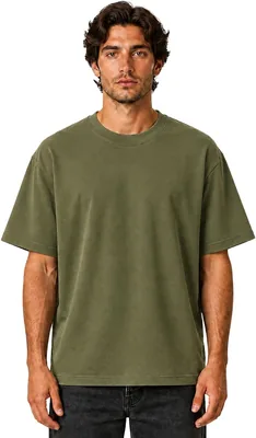 Geometrix Playera Loose Fit Esencial Hombre 100% Algodón Pesado 220 g/m² Premium Manga Corta Estilo Streetwear Urbano Casual