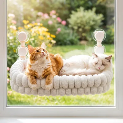 Alyvisun Cat Window Bed - 40lbs Support