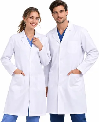 Blouson de chimie blanche générique pour étudiants hommes femmes lycée collège