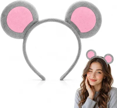 Domigard Mouse Ears Headband - Cute Animal Ear Accessory