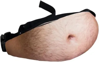 Realistic Hairy Belly Fanny Pack for Men