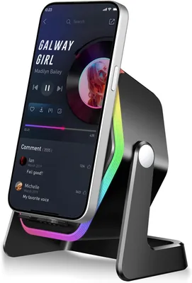 RGB Light Stereo Speaker with Phone Stand