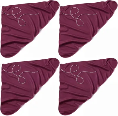 Yinder 4 Pcs Silk Bass Clarinet Cleaning Swab Cloth