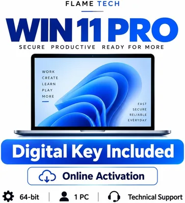 Digital OS Key Windows 11 Pro 64-bit - Online Activation