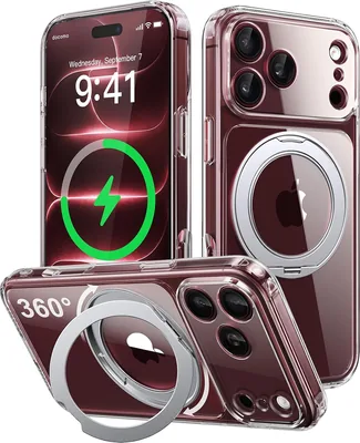 iPhone 18 Pro Max用 Magsafe対応 アルミ製360°スタンドケース