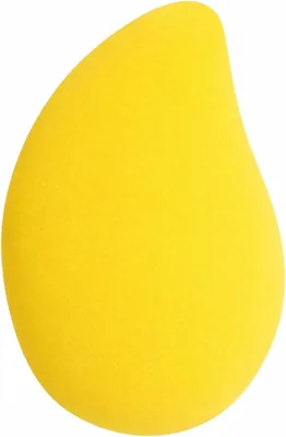 Esponja de Maquiagem Modelo Manga Amarela para Base e Corretivo | Aplicador Beauty Blender para Acabamento Uniforme e Pele Perfeita