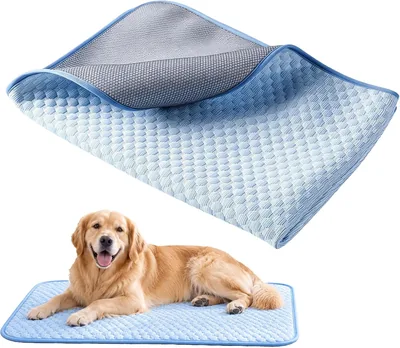 Large Dog Cooling Mat - 100x70cm Washable