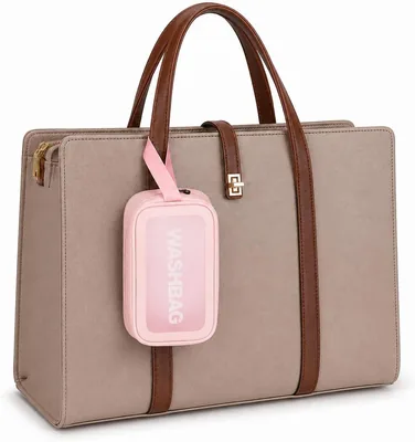 Women's Professional Laptop Tote Bag 15.6" Canvas Work Handbag