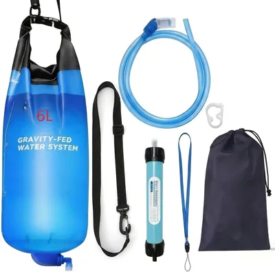 6L Gravity Water Filter - Camping Purifier