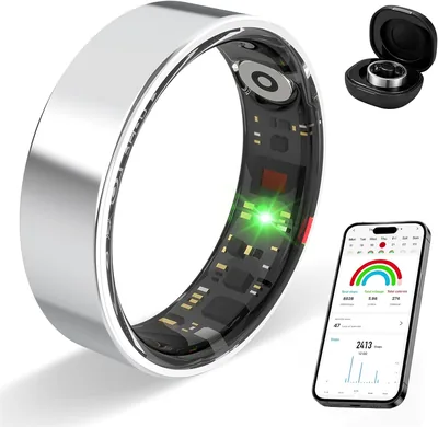 Smart Ring Fitness Tracker - Heart Rate & Sleep