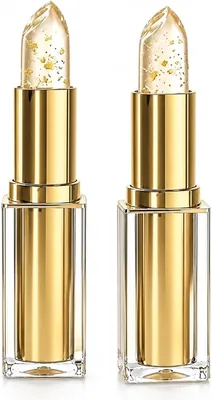 Colour Changing Lipstick - Clear Pink Gold Foil Mature