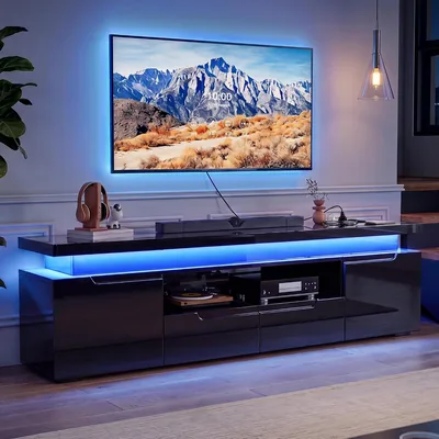 JiaOyu TV Lowboard 180cm LED Lighting Cabinet