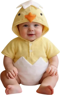 Baby Fuzzy Chicken Jumpsuit Costume
